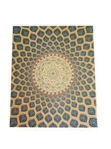 جعبه هدیه طرح شمسه سنتی نخودی متوسط